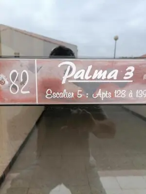 a sign that says palma on top of a building at PALMA 3 in Port-la-Nouvelle