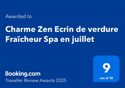 a screenshot of a cell phone with the text channel zen earth de verstitial at Charme Zen Ecrin de verdure Fraîcheur Spa in Pezens