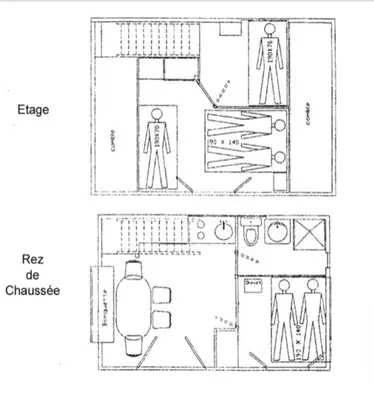 a floor plan of a house at Chalet dans le parc d'un manoir du XIXème in Anglès