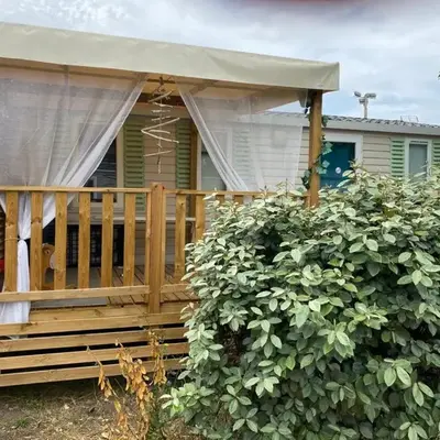 MH148 camping NOVELA - location entre particuliers-Mobil home 6pl climatisé -