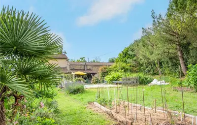a garden with plants and a house in the background at 1 Bedroom Stunning Home In Chalabre in Chalabre