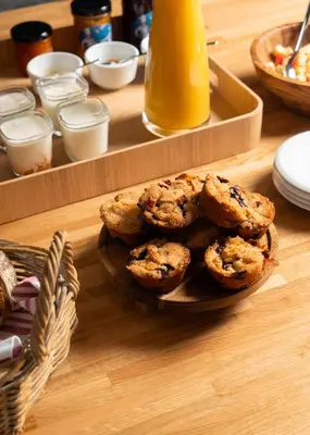 a pile of cookies on a plate on a table at Bouquerie Lagrasse in Lagrasse