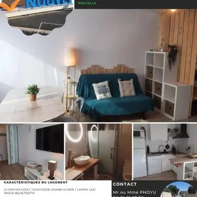 Studio mer Neuf Port la Nouvelle