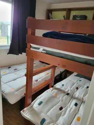 a pair of bunk beds in a room at Anthony MH 140 in Port-la-Nouvelle
