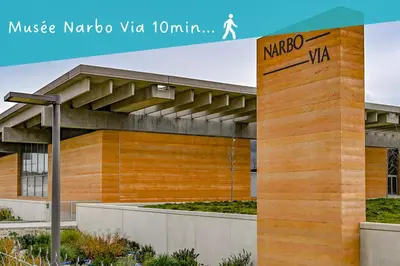 a building with a sign that reads museo vida rotunda at Duplex calme & fonctionnel - Centre Narbonne - Idéal déplacements pro in Narbonne