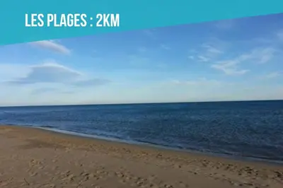 an image of the beach with the words lies places zkm at Le Lovely Gruissanais - Balneo & Sauna in Gruissan