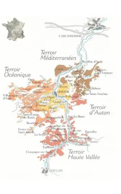 a map of ireland with cities and roads at La terrasse des Augustins in Limoux