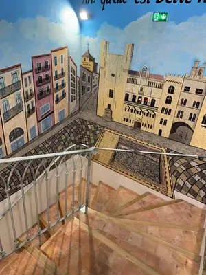 a view of a city from the top of a building at Petit studio presbytère dans L'Église in Narbonne