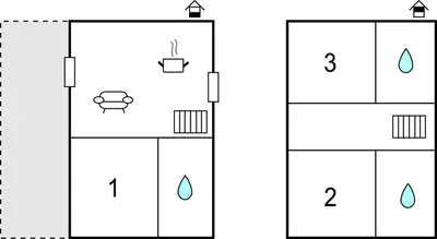 a schematic diagram of the flow of water in a laboratory at 2 Bedroom Lovely Home In Saint-Laurent-De-La-Ca in Saint-Laurent-de-la-Cabrerisse