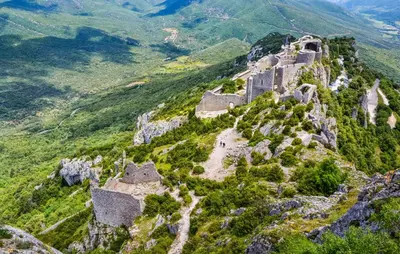 an aerial view of the machu picchu mountain at Nice Home In Saint-Laurent-De-La-Ca in Saint-Laurent-de-la-Cabrerisse