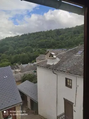 a view from a window of a building at gite 4 pers a ROUZE in Rouze
