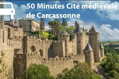 an image of a castle with the words minutes gift melville de caz at Pierre Lauragaise in Avignonet-de-Lauragais