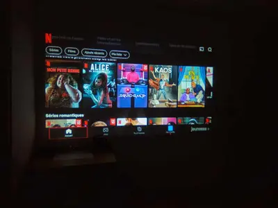 a computer screen with a bunch of games on it at AV de Bordeaux in Narbonne