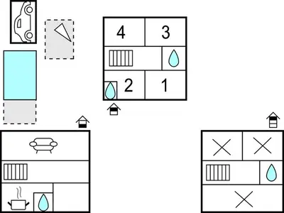 a block diagram of a block diagram of a block puzzle at Gorgeous Home In Thézan-Des-Corbières in Thézan-des-Corbières
