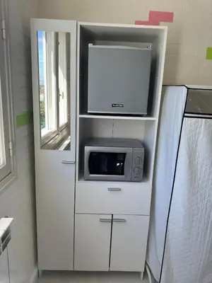 a large bathroom with a shower and a tub at Chambre Familiale Tetris in Castres