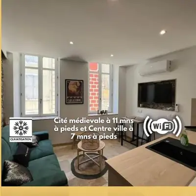 Le Gîte Médiéval - Clim - Lave Linge - Cité