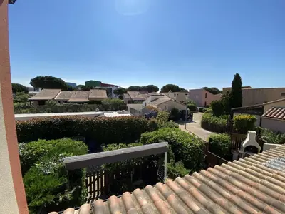 a view from the roof of a house at Appartement dernier étage à 300 m de la plage GN020-238 in Gruissan
