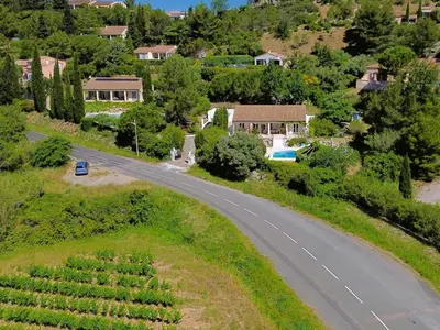 an overhead view of a road in a village at Les Hirondelles in Beaufort
