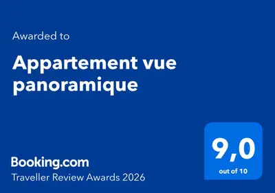 a blue sign with the words appointment vle panamciplinary at Appartement vue panoramique in Carcassonne