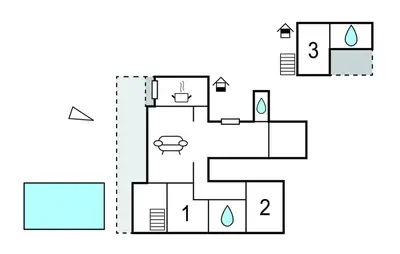 a floor plan of a house at Pet Friendly Home In Cruzy in Cruzy