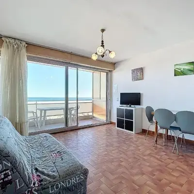 Charming T2 with terrace on the seafront