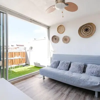 Studio cabine avec terrasse