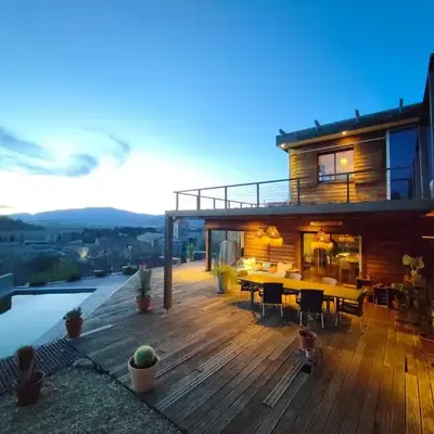 Maison contemporaine en bois au coeur des Corbières