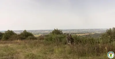 a view of a field from the top of a hill at La maison imart in Revel