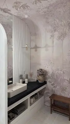 a bathroom with a sink and a mirror at Cozy And Refined Retreat In The Heart Of Fanjeaux in Fanjeaux