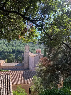 a building with a tower on top of a roof at Maison de ville Centre de Narbonne 3 moulins in Narbonne
