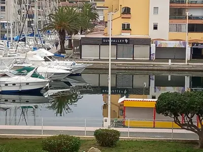 a bunch of boats are docked in a marina at T2 standing Gruissan in Gruissan