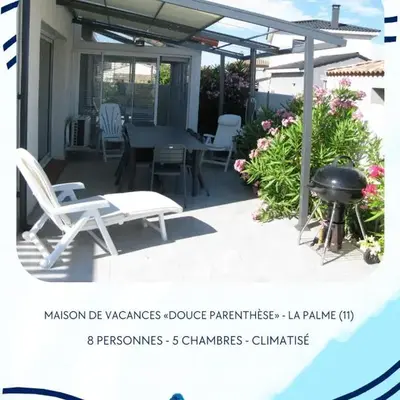 Douce Parenthèse - Maison de Vacances - 8 pers - Terrasse