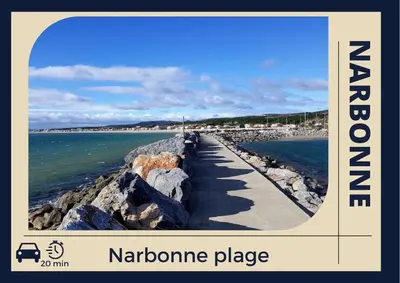 a picture of a pier next to the ocean at Maison des Artistes - Centre Ville in Narbonne