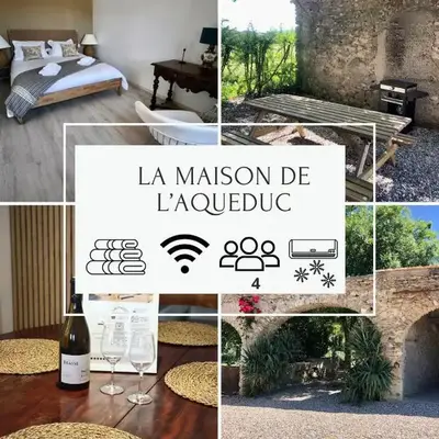 La Maison de l'Aqueduc - 4 pers au cœur des vignes -