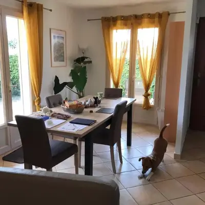 House in a rural village surrounded by vineyards