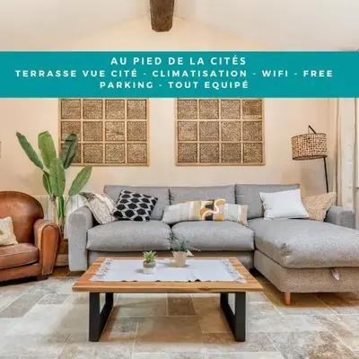 Au Pied de la Cité - Terrasse - Climatisation - Wifi