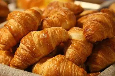 a pile of croissants sitting on a table at Domaine du BaRon in Alzonne