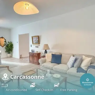 Maison Climatisée 5min Cité Terrasse et Parking AK