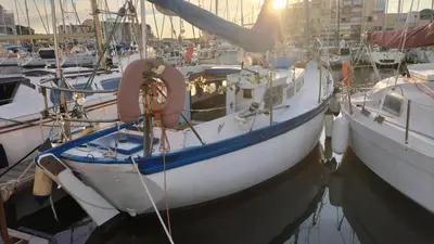 a group of boats docked in a harbor at AMADONNe in Gruissan