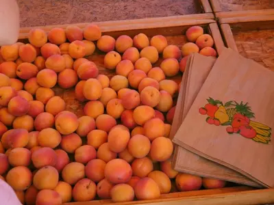 a pile of oranges in a wooden box at Studio rénové centre Gruissan - 2 pers, parking privé - FR-1-796-92 in Gruissan