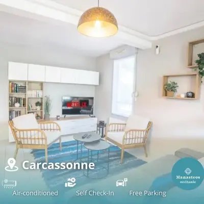 Parking Sécurisé -Climatisé-Piscine-Terrasse-AM