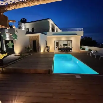 Modern villa with sea view
