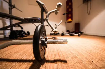 a bike sitting on top of a wooden floor at l'Ecrit Vin in Rustiques