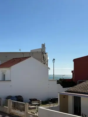 a view of the ocean from the roof of a house at escapade les pied dans l'eau in Port-la-Nouvelle