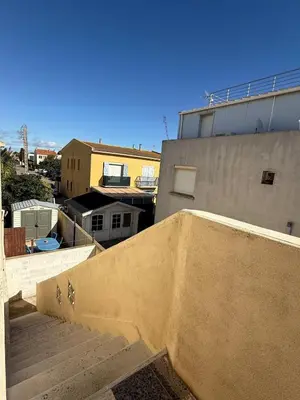 a view from the balcony of a building at escapade les pied dans l'eau in Port-la-Nouvelle