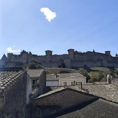 Vue sur la cité médiévale -Clim-Parking