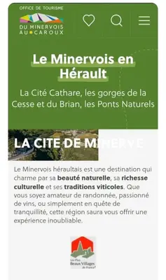 a screenshot of a flyer for a herbal clinic at Maison au pied de la Montagne Noire proche Carcassonne in Cassagnolles