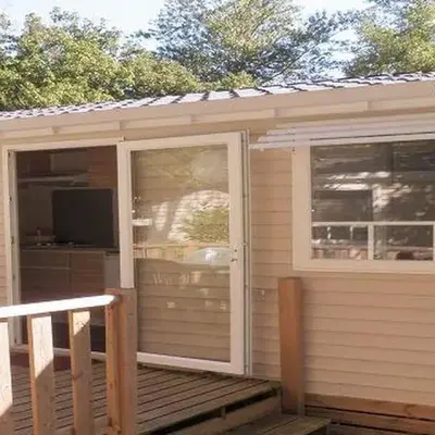 Mobil-home 2 pers. avec terrasse à Axat - API-1-52-1188