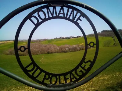 a sign for a doting durham international golf course at Holiday Home für 2 Personen und 2 Kinder by Interhome in Villautou