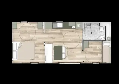 a bathroom with a toilet and a sink at Camping 3 étoiles - Piscine - ccbefgh in Tuchan
